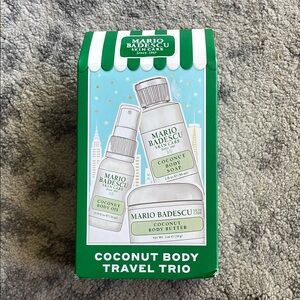 NWT Mario Badescu Coconut Body Travel Trio- brand new unopened